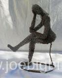 Thinker de Joe l'artiste sculpteur à Moissy